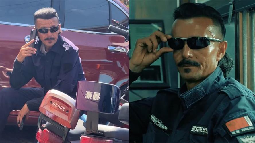 保安因很会拍照走红,物流专线直达_123随叫随到
