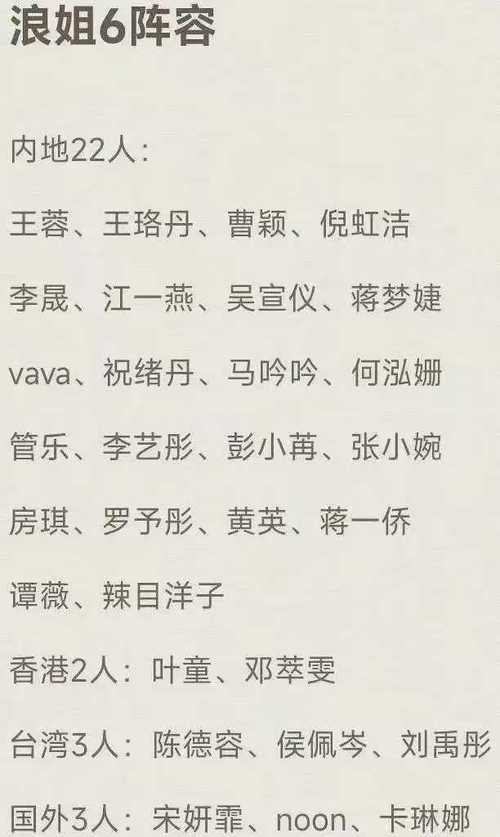 浪姐成团名单,仓配一体,时效速达